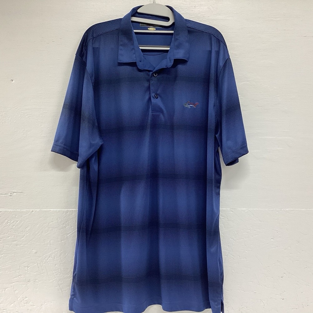 Men's Greg Norman Play Dry Short Sleeve Polo Golf Shirt Size XXL 2XL EUC